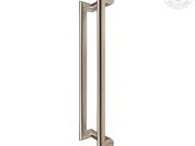 CDHE90 Offset Elliptical Tube Pull Handle 600mm OA - 560mm CTC Polished Stainless Steel